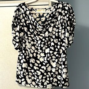 MICHAEL/ Michael Kors black and white top size Large